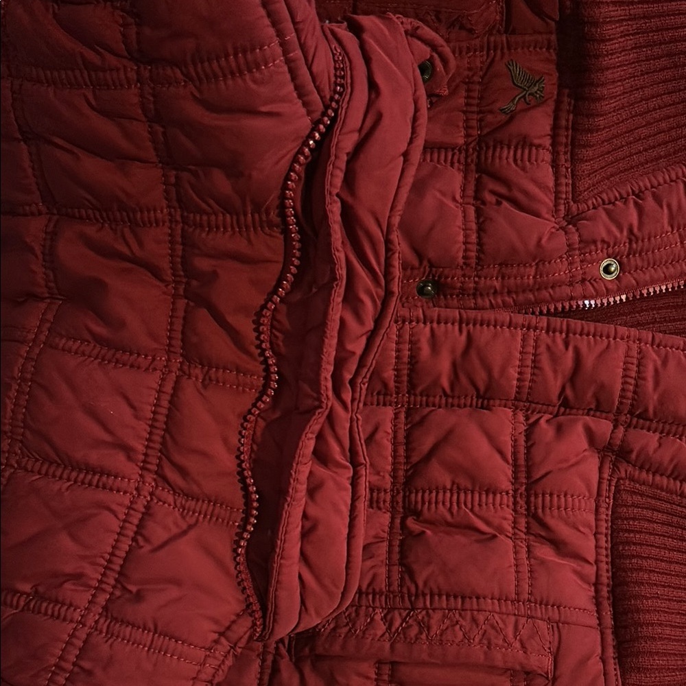 Red Quilted Jacket